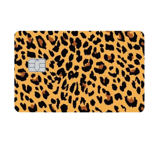 Cheetah Print Card Skin