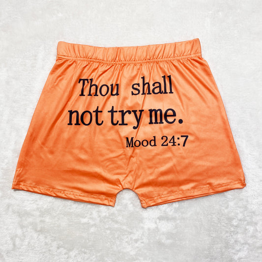 “Mood 24/7” Shorts (Orange)