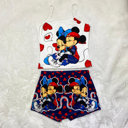 Minnie & Mickey 2 Piece Shorts Set