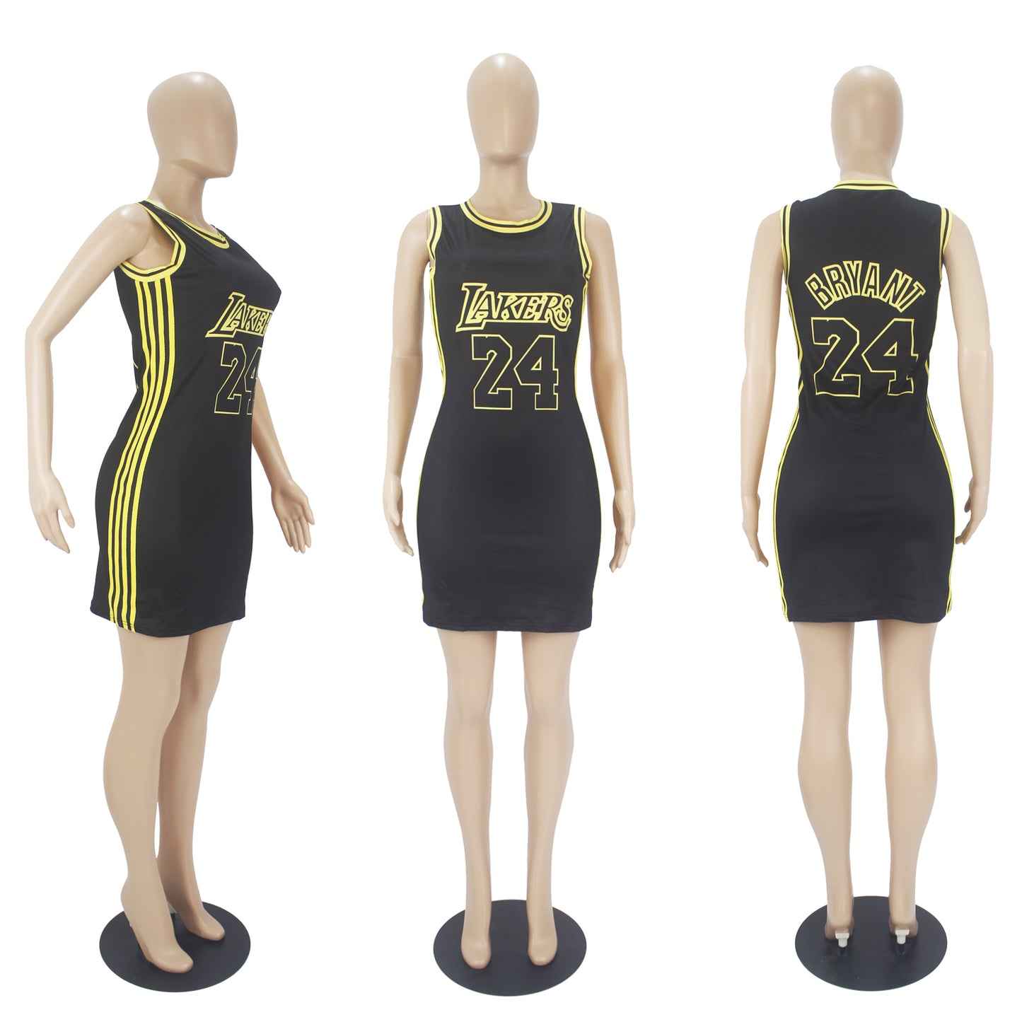 Black/Yellow Lakers Jersey Dress