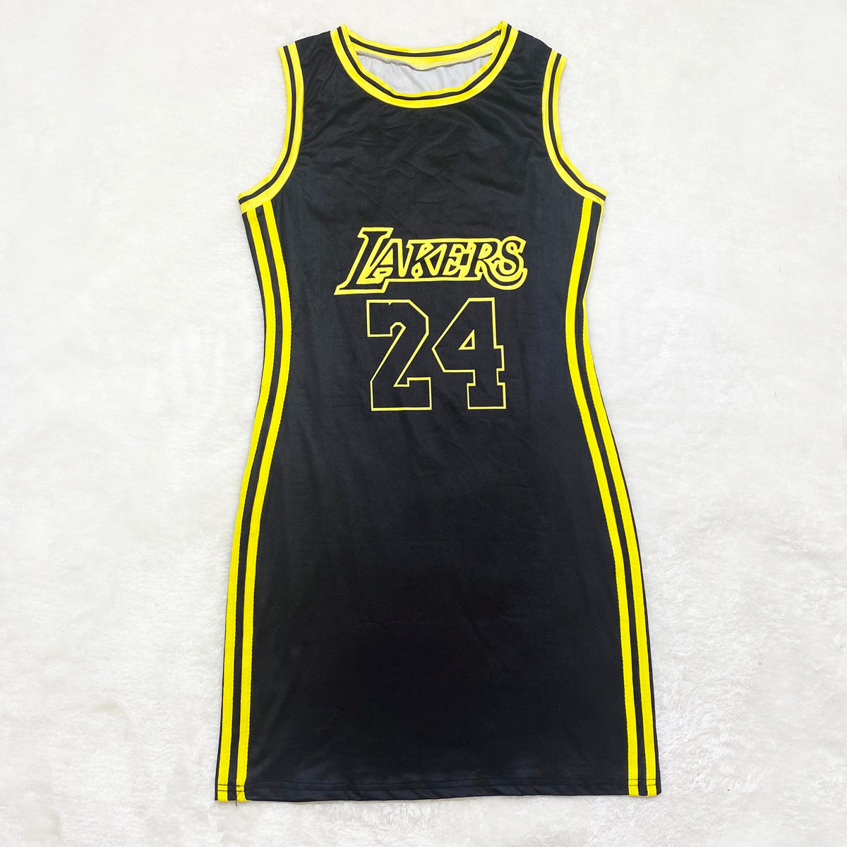 Black/Yellow Lakers Jersey Dress