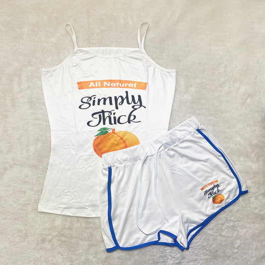 “Simply Thick” 2 Piece Shorts Set