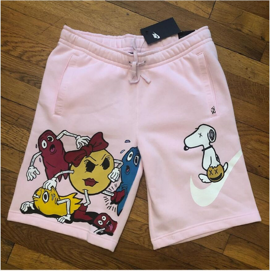 Snoopy Custom Shorts - Pink