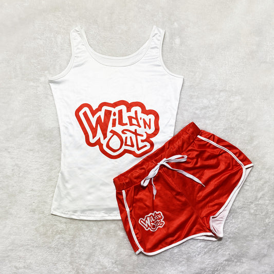 “Wild’n Out“ Red 2 Piece Shorts Set