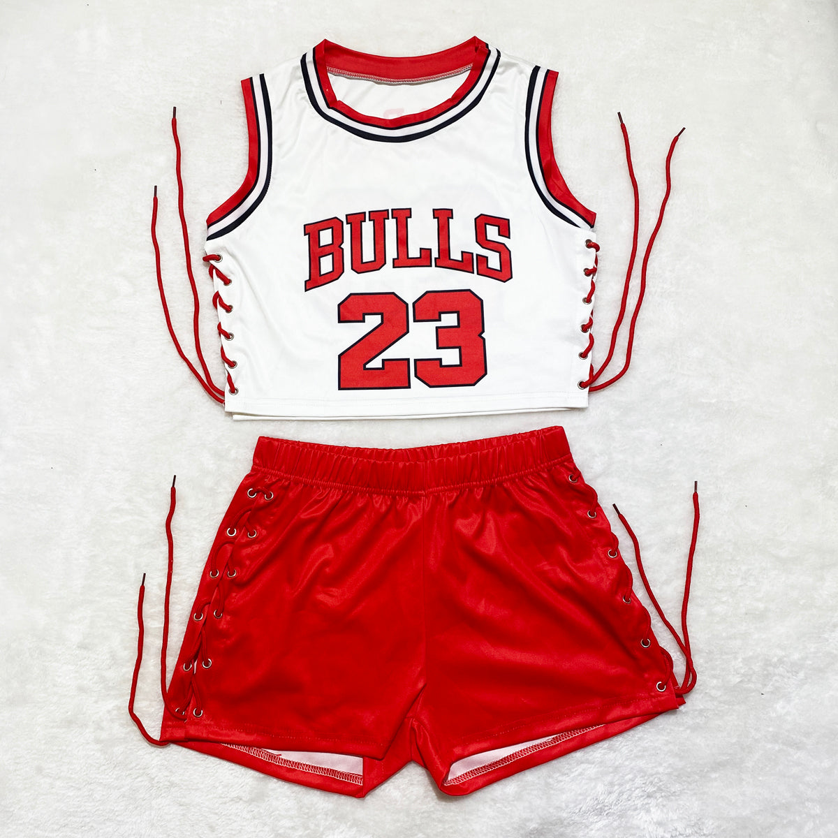 Bulls 2 Piece Red Shorts Set