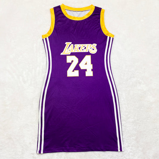 Purple Lakers Jersey Dress