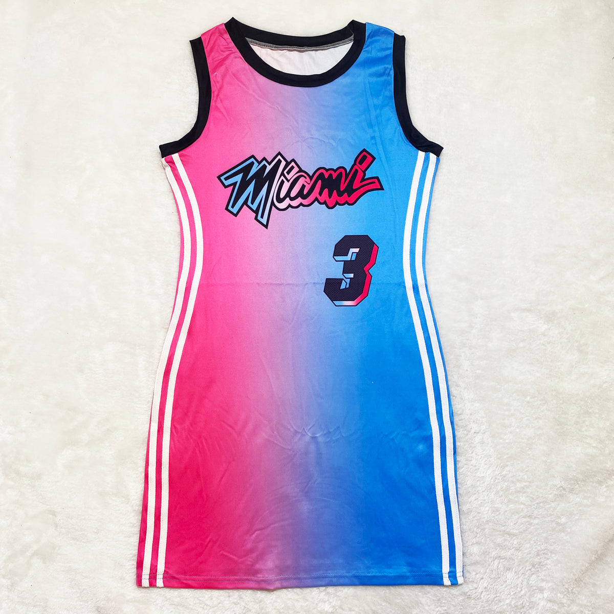 Pink/Blue Miami Jersey Dress