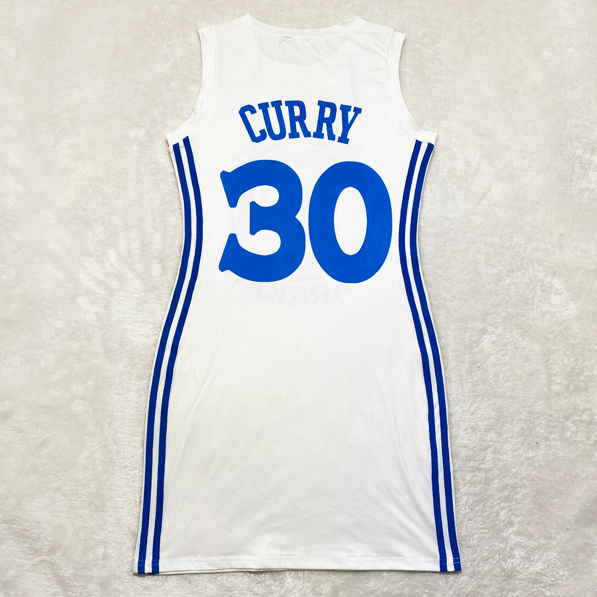 White Warriors Jersey Dress