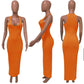 Racayla Bodycon Dress - Orange