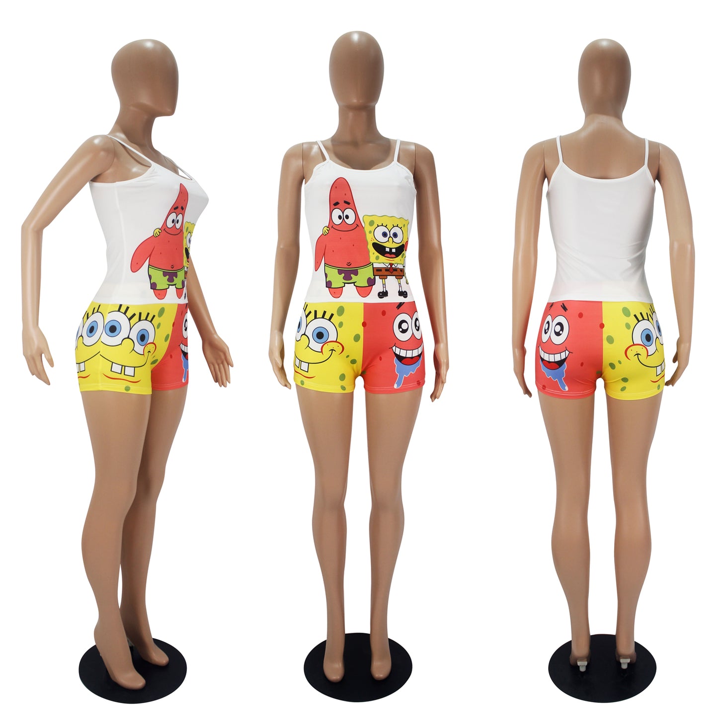 SpongeBob + Patrick 2 Piece Shorts Set