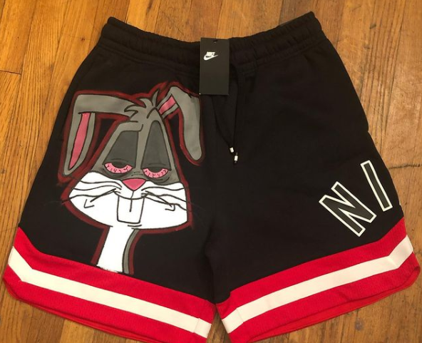Bugs Bunny Custom Shorts - Stripes
