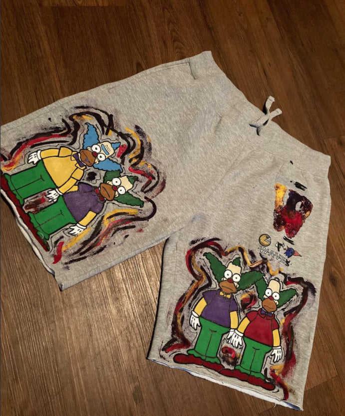 Krusty the Clown Custom Shorts