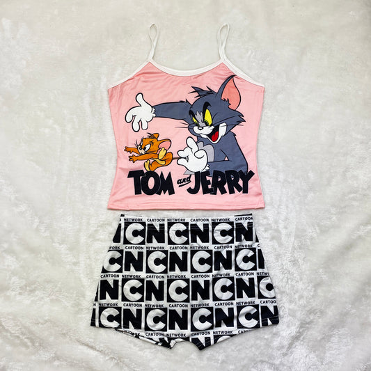 “Tom&Jerry” 2 Piece Shorts Set
