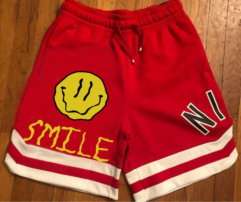 Smile Custom Shorts- Stripes