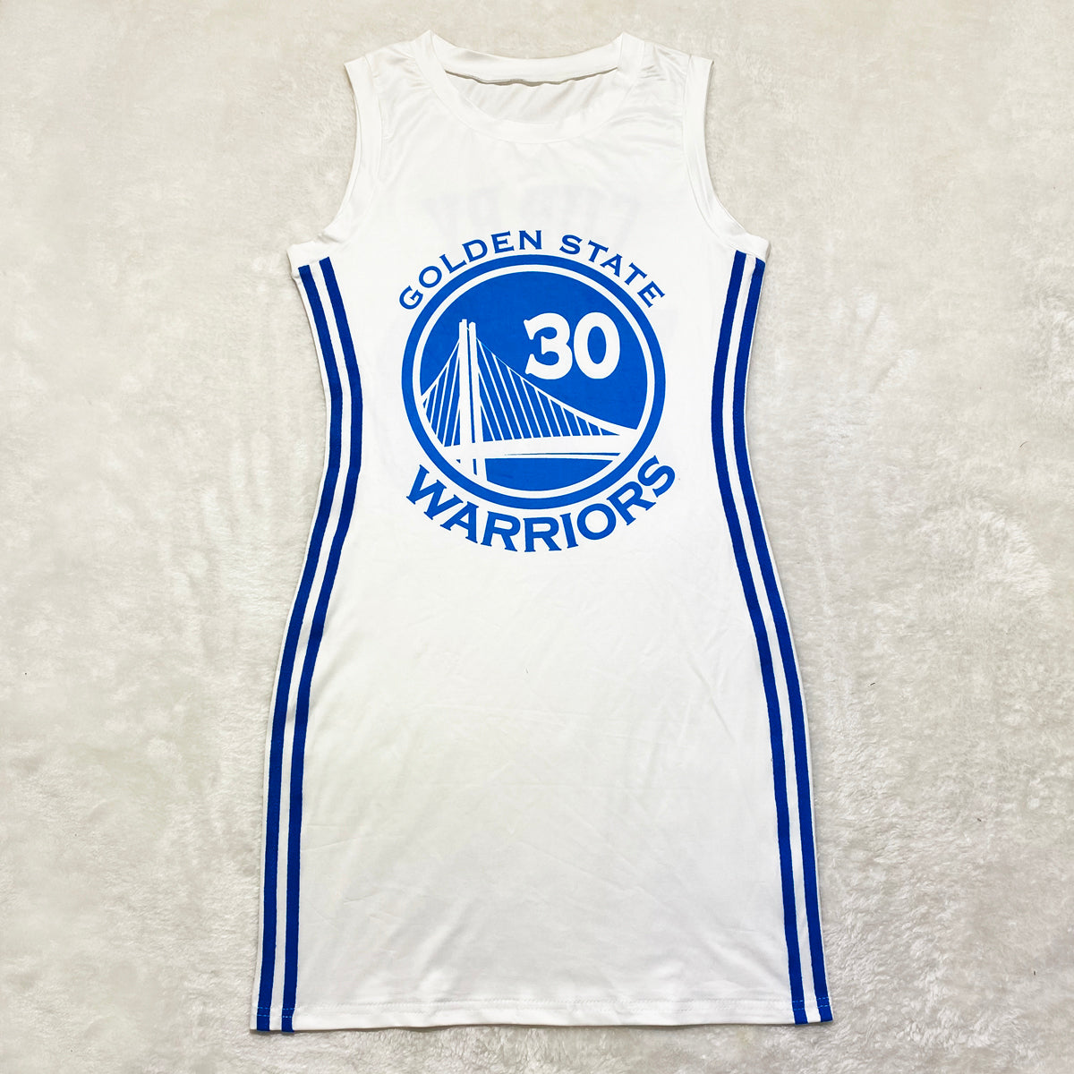 White Warriors Jersey Dress